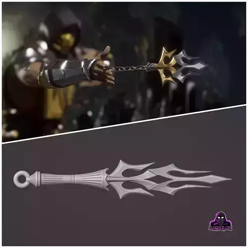 Scorpion kunai from MK1 1 -Demon Dart