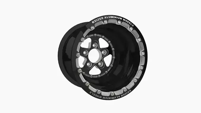Keizer Full House Forged 15 drag rear wheel Low-poly 3D model