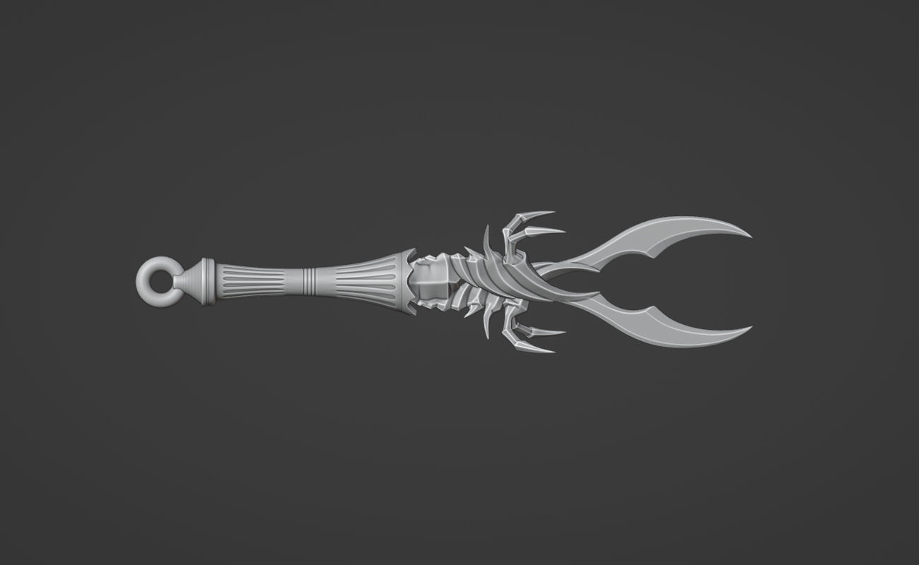 Scorpion kunai from MK1 1 - Blazing Retribution 3D model 3D