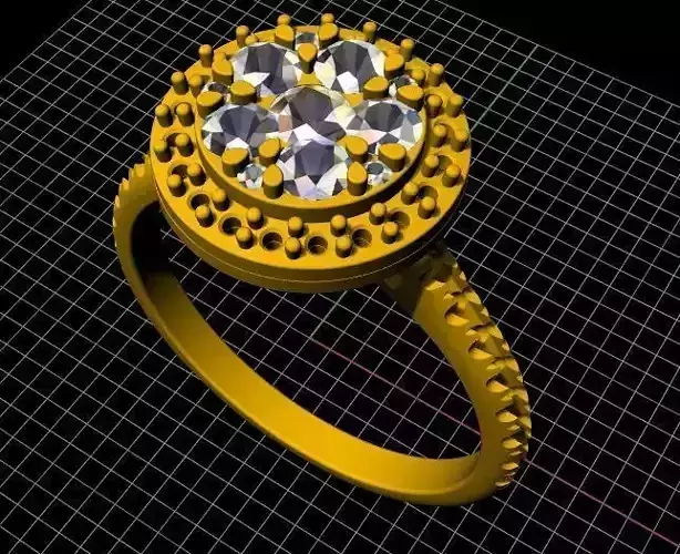 Cluster Ring 3dm file 