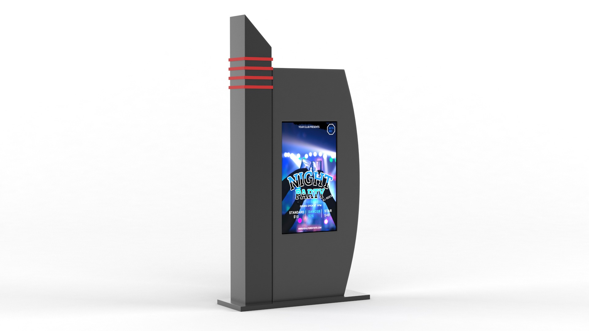 Electronic Kiosk 3D model_5