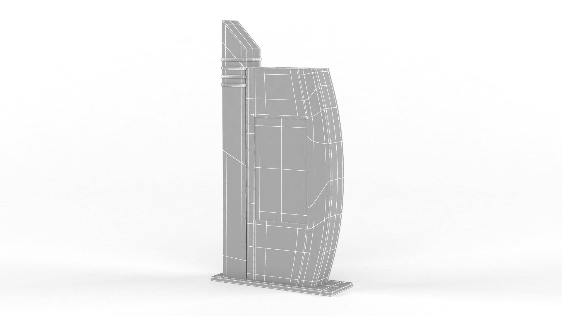 Electronic Kiosk 3D model_9