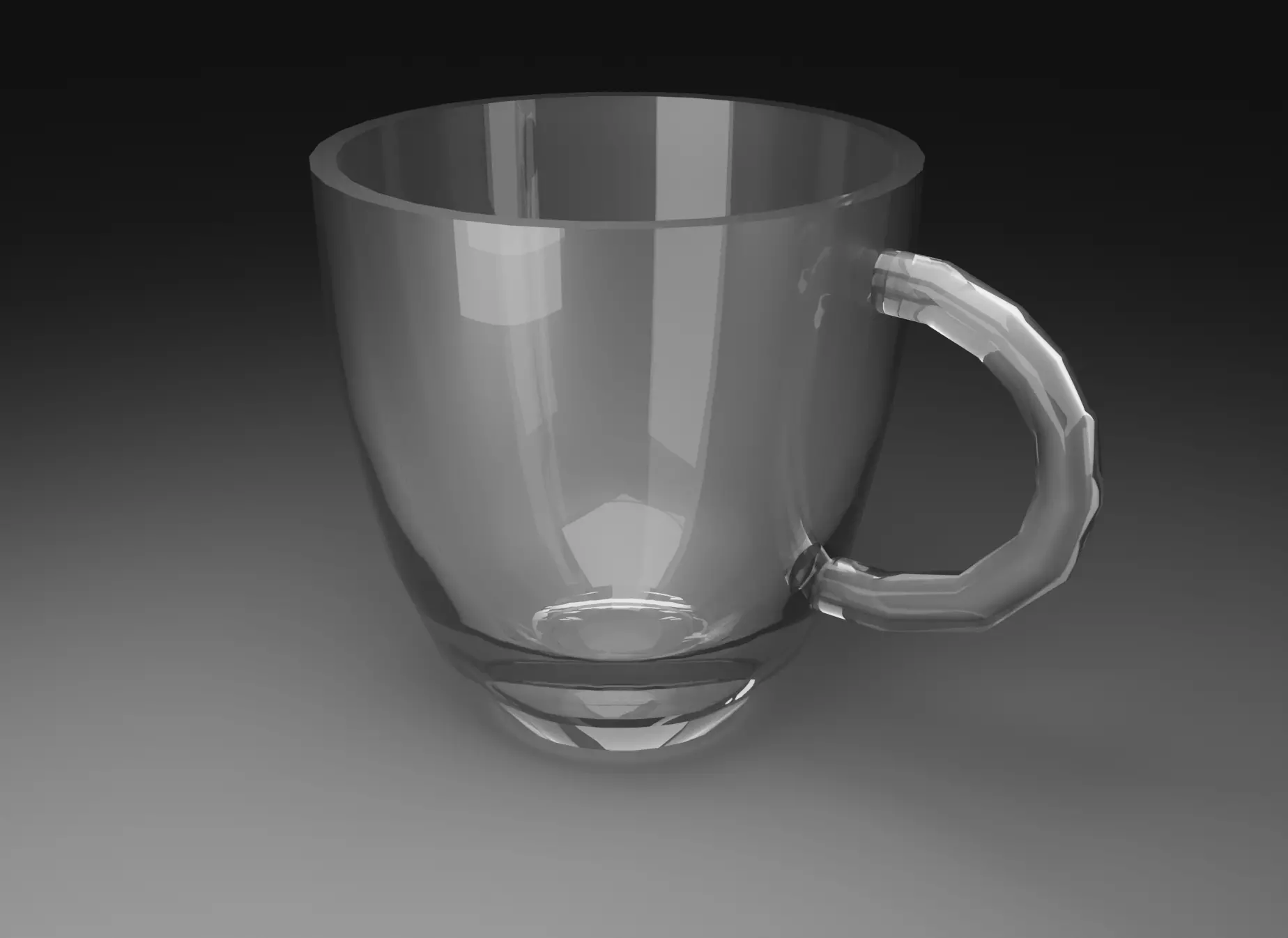 3D Model of a glass mug 3D model_0