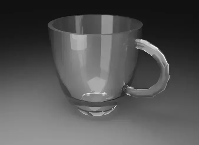 3D Model of a glass mug