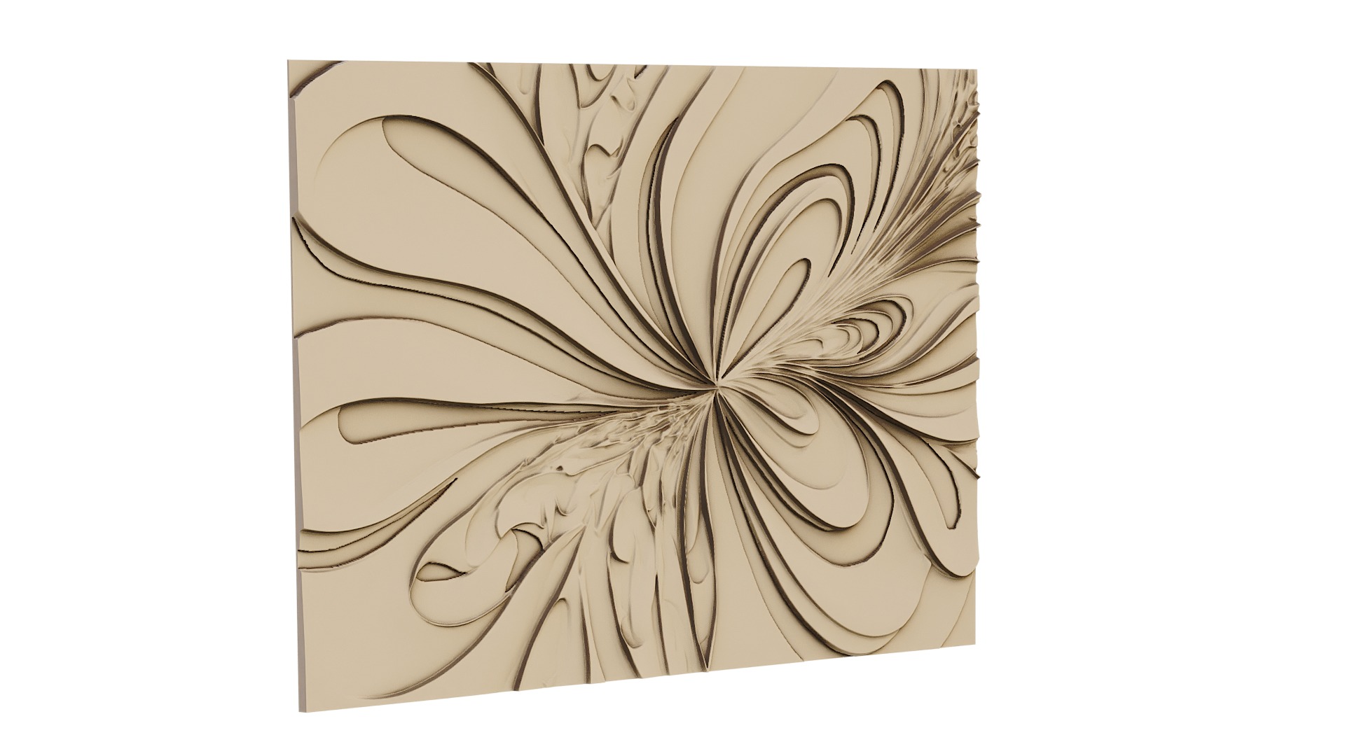 decor set wall panel wall  relief mural CNC 29 3D model_1