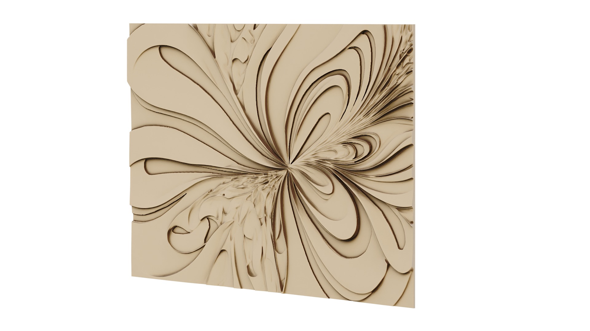 decor set wall panel wall  relief mural CNC 29 3D model_2
