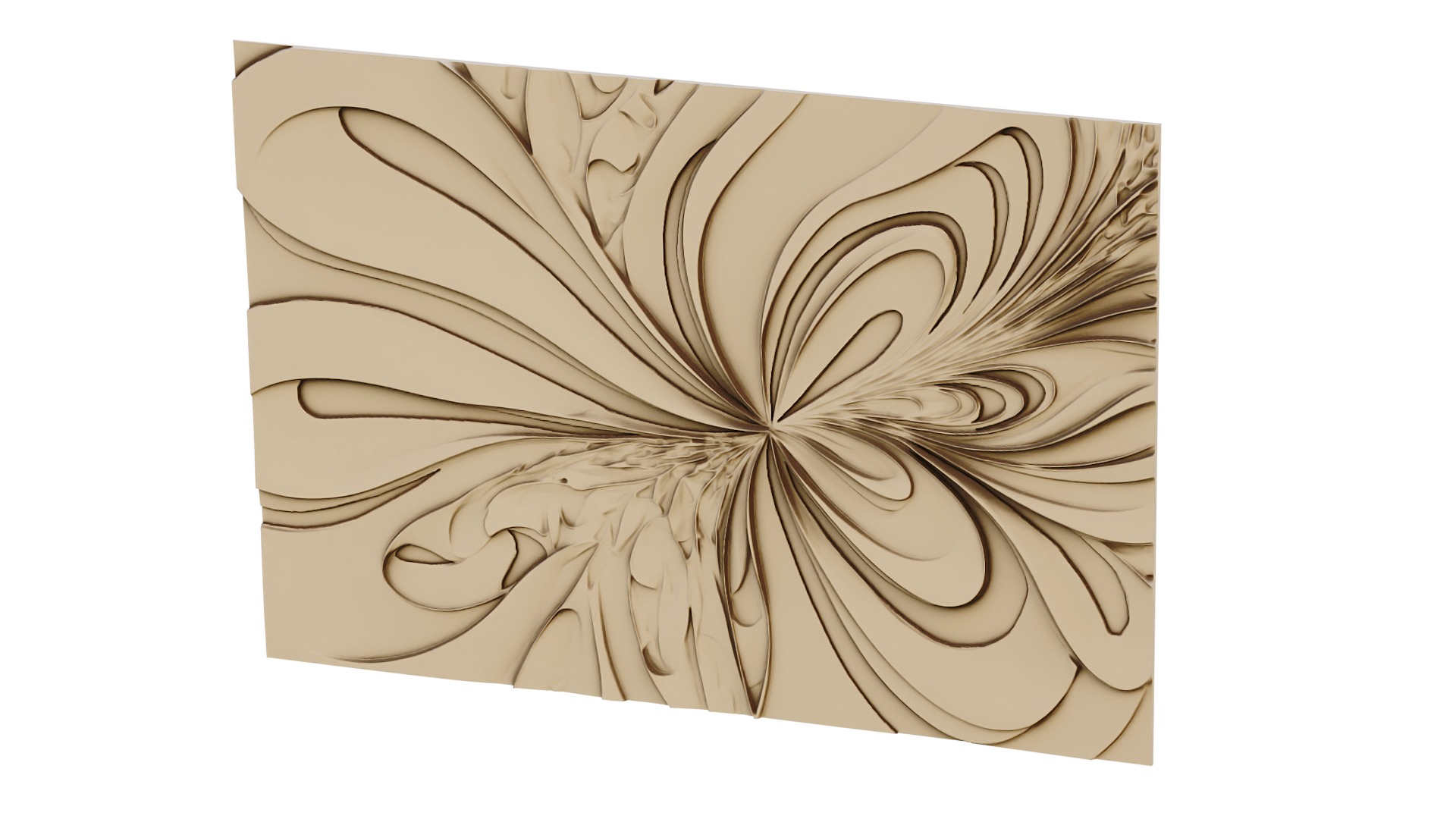 decor set wall panel wall  relief mural CNC 29 3D model_4