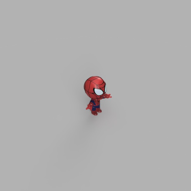Marvel Comics Mini Spider-Man Peter Parker 3D model_1