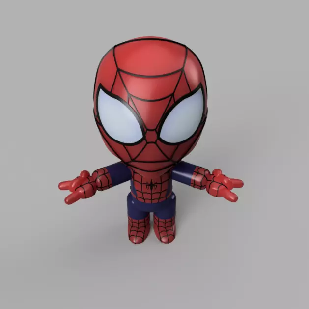 Marvel Comics Mini Spider-Man Peter Parker 3D model_0