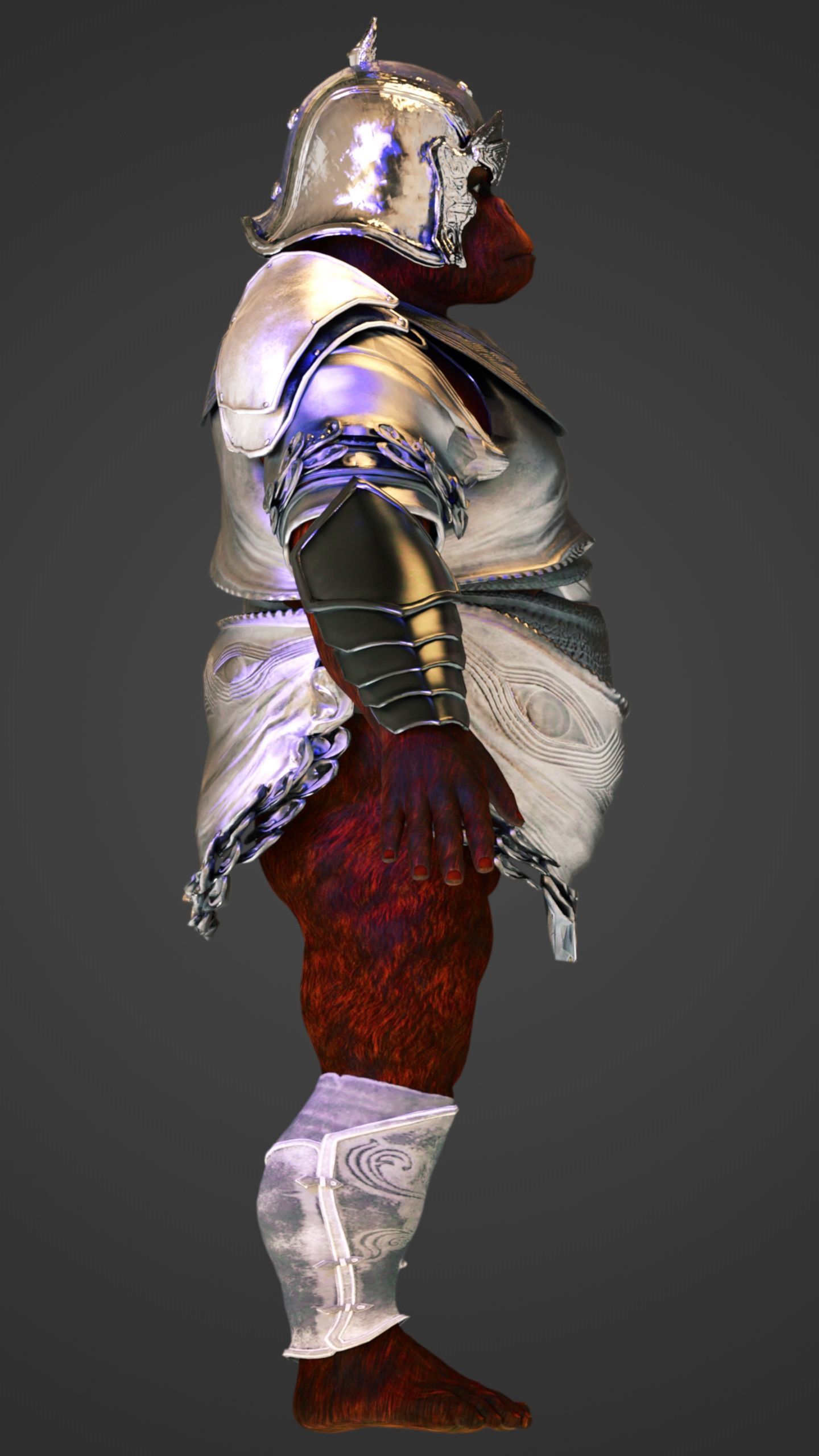 Gorilla Warrior  3D model_5