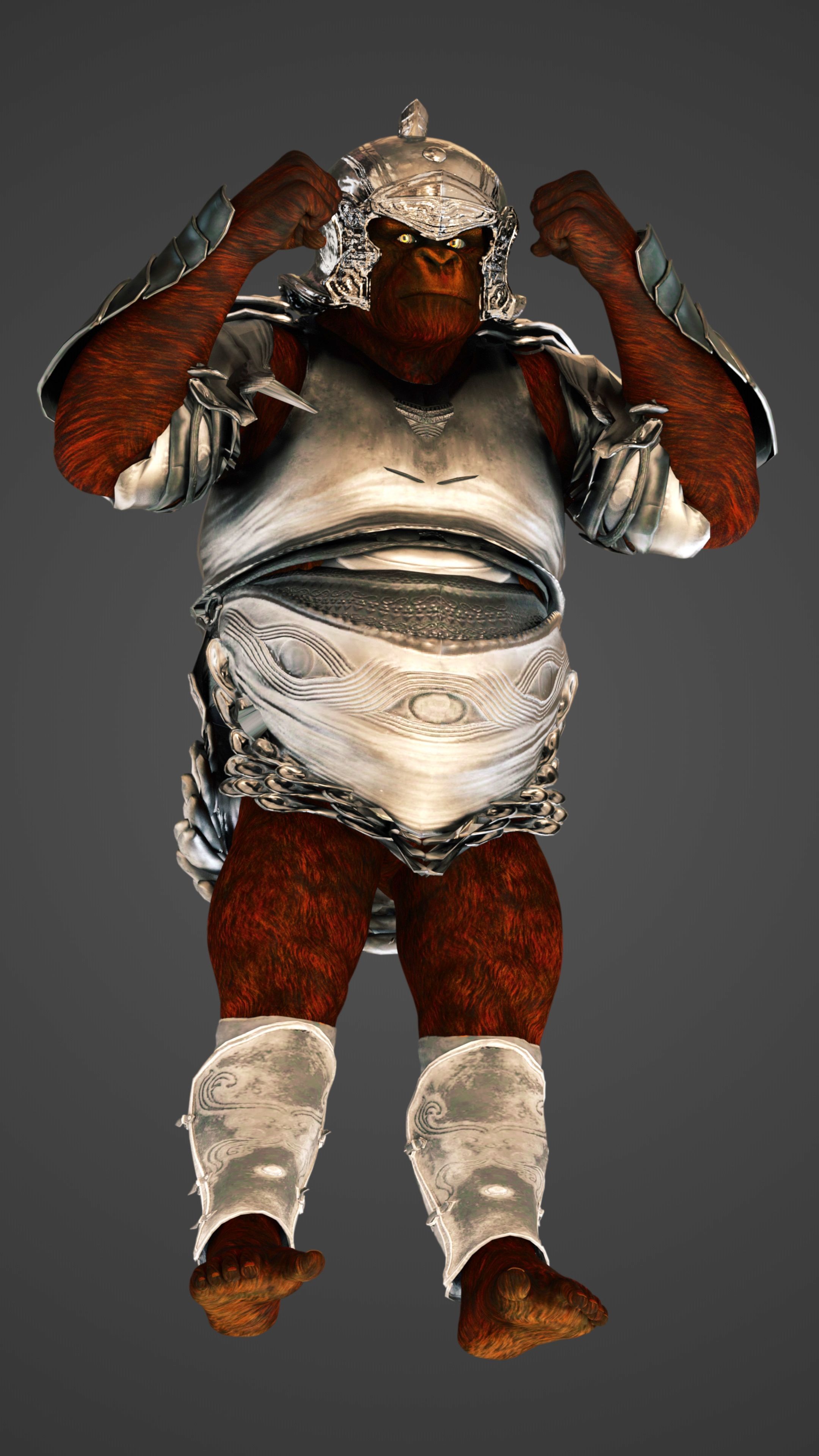 Gorilla Warrior  3D model_9
