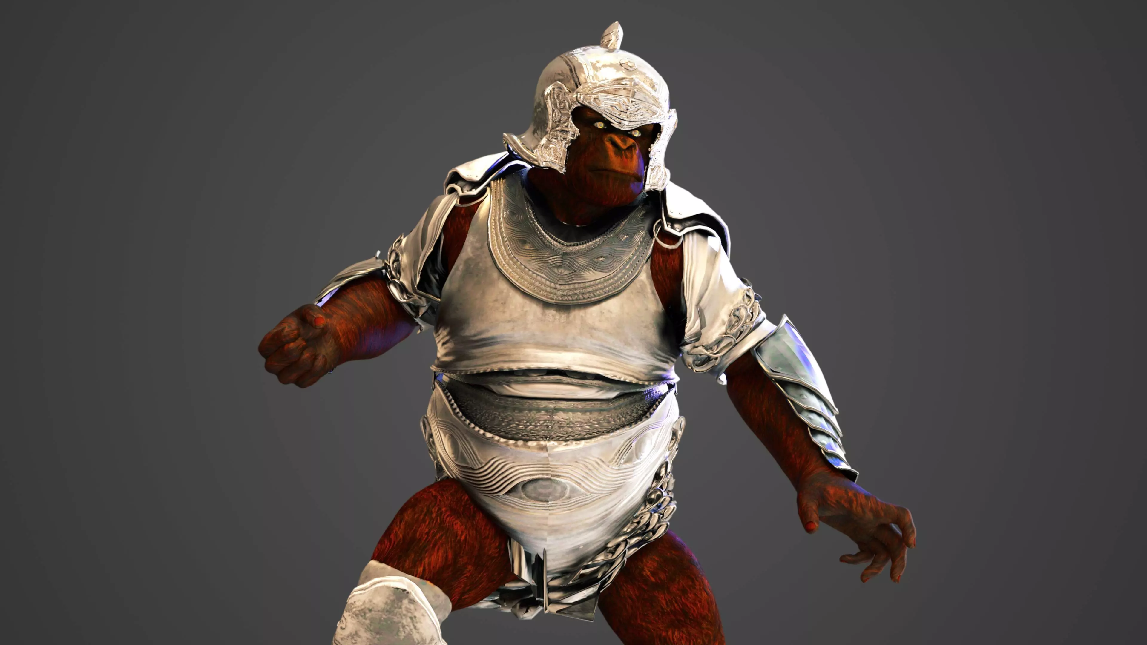 Gorilla Warrior  3D model_0