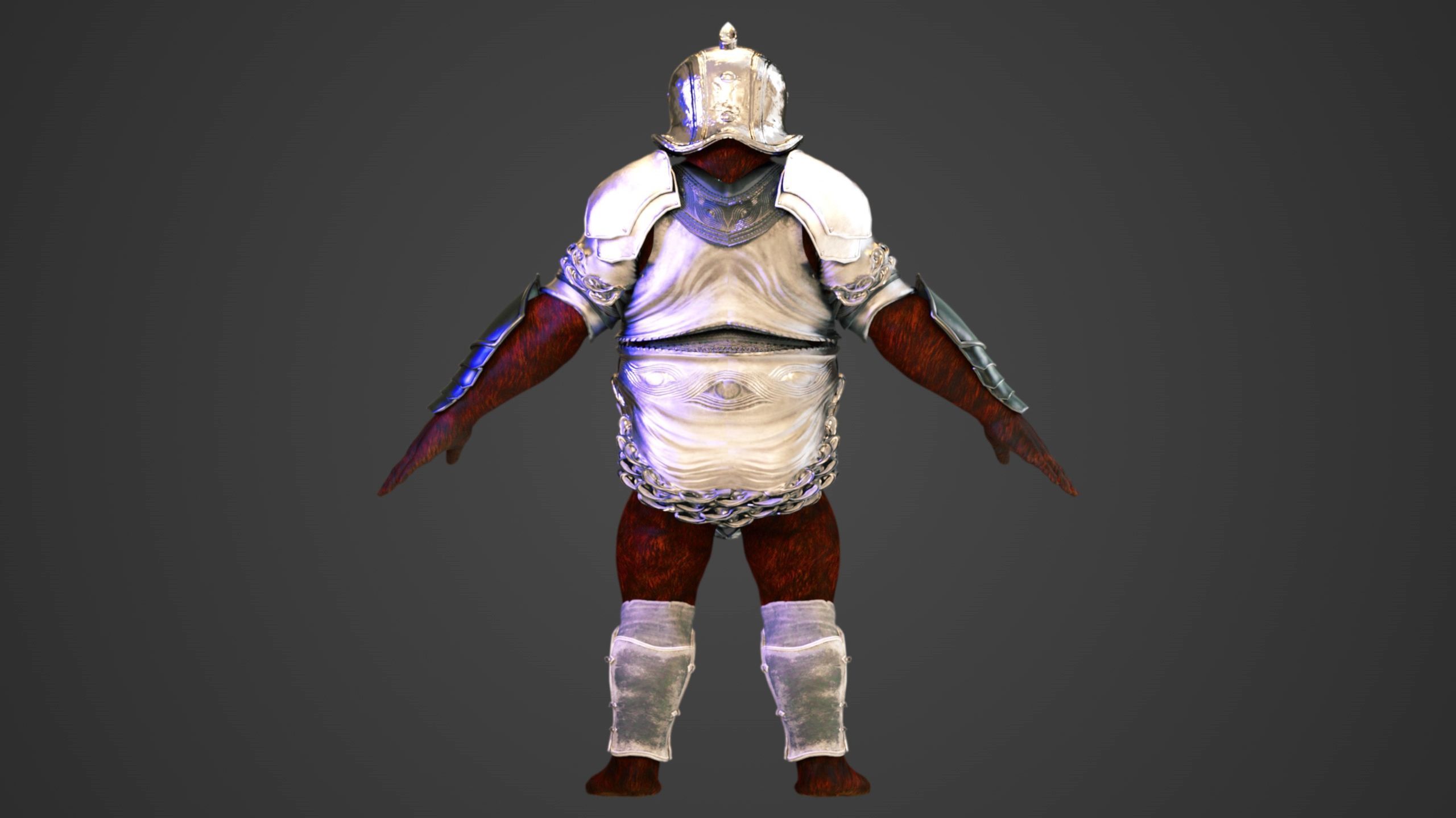 Gorilla Warrior  3D model_6