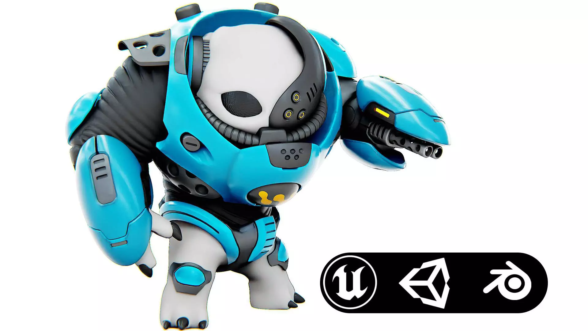 ALIEN TROOPER 13-V Rigged for Unreal Engine - Unity - MIXAMO 3D model