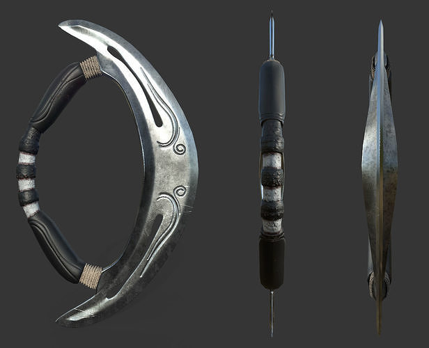 Blade Moon Low-poly 3D model