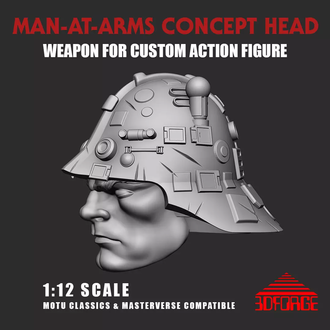 Manatarms concept version MOTUClassics-Masterverse-Origins Scale 3D print model