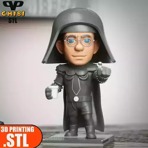 Dark Helmet Chibi STL for 3D Printing ChibiSTL 3DXM