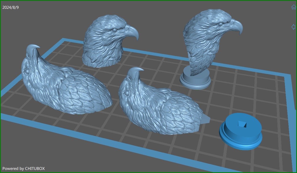 Eagle head 3D print model_1