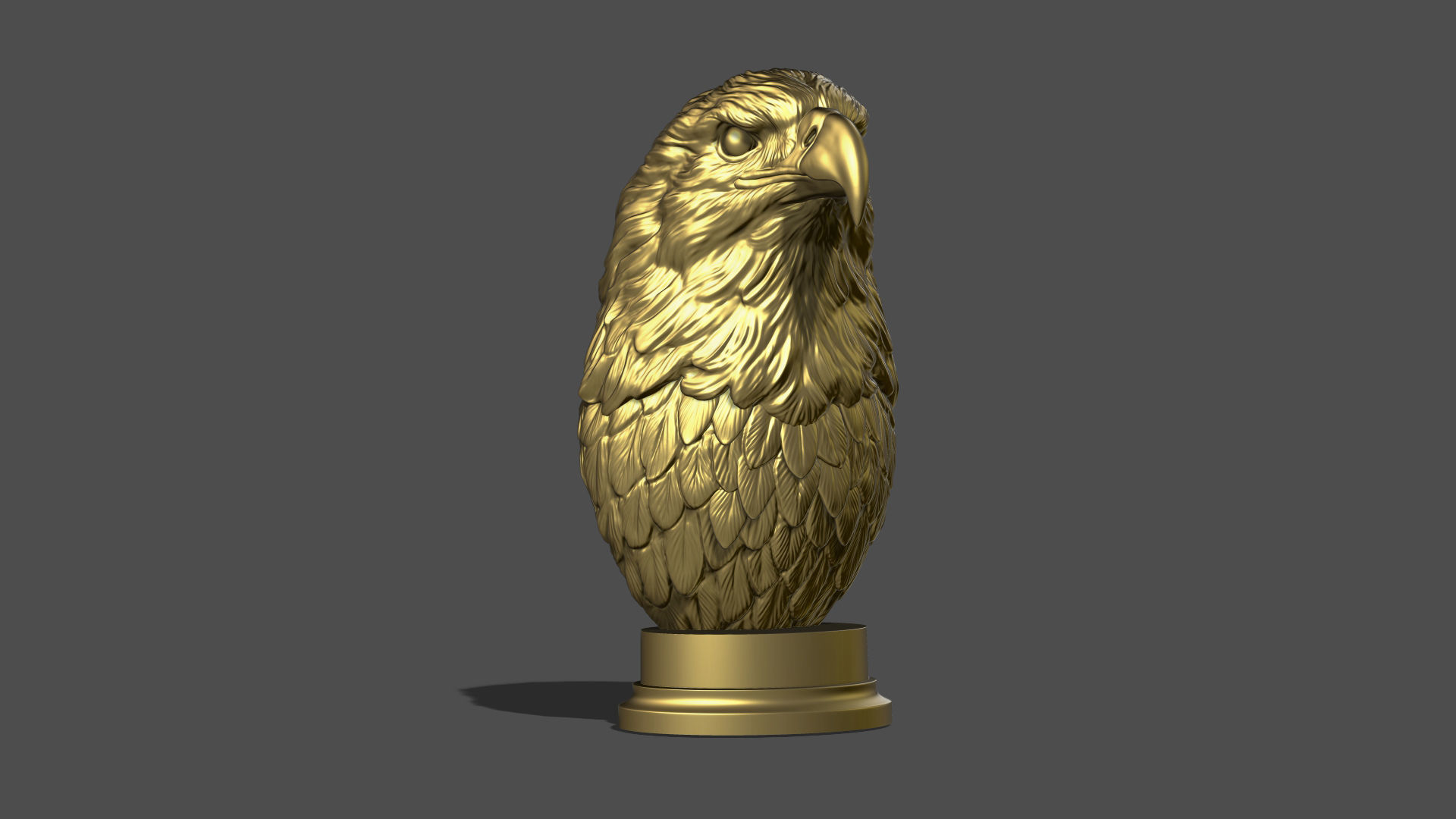 Eagle head 3D print model_18