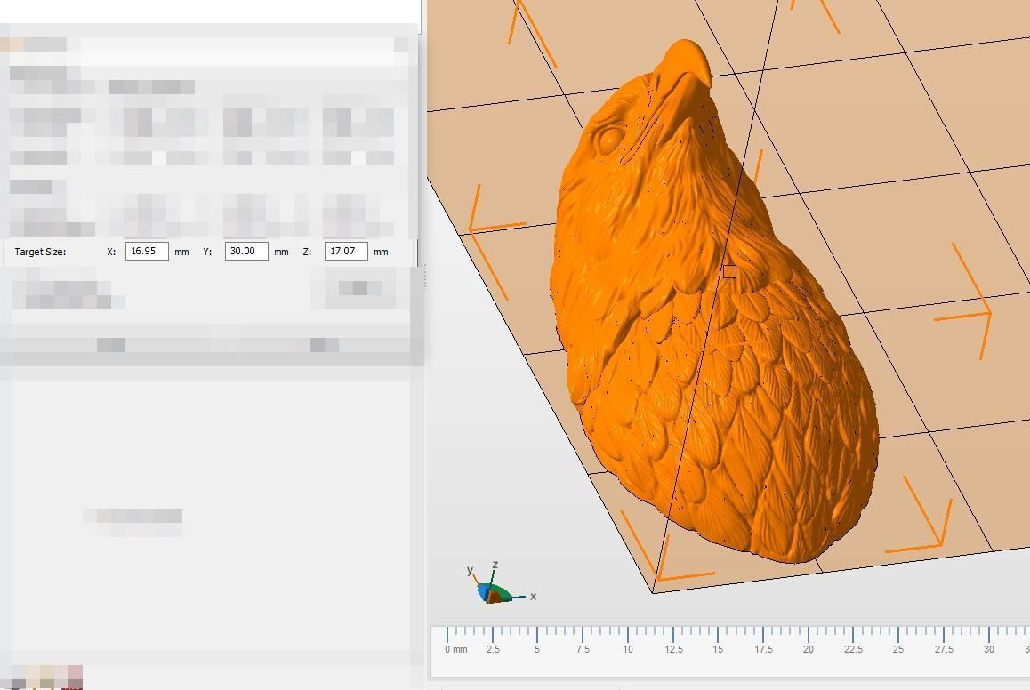 Eagle head 3D print model_21