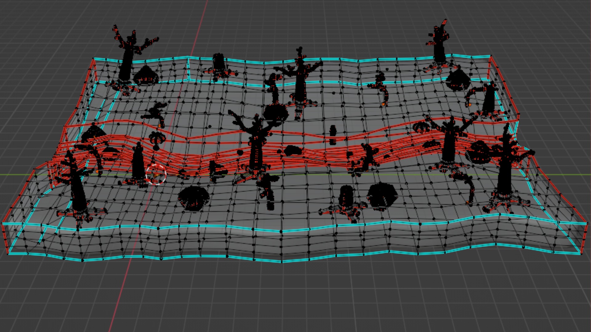 Desert terrain 3D Model Low-poly 3D model_7