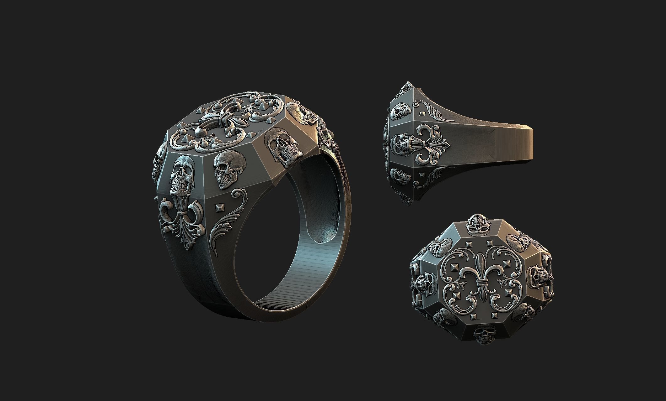 chopper ring 3D print model_6