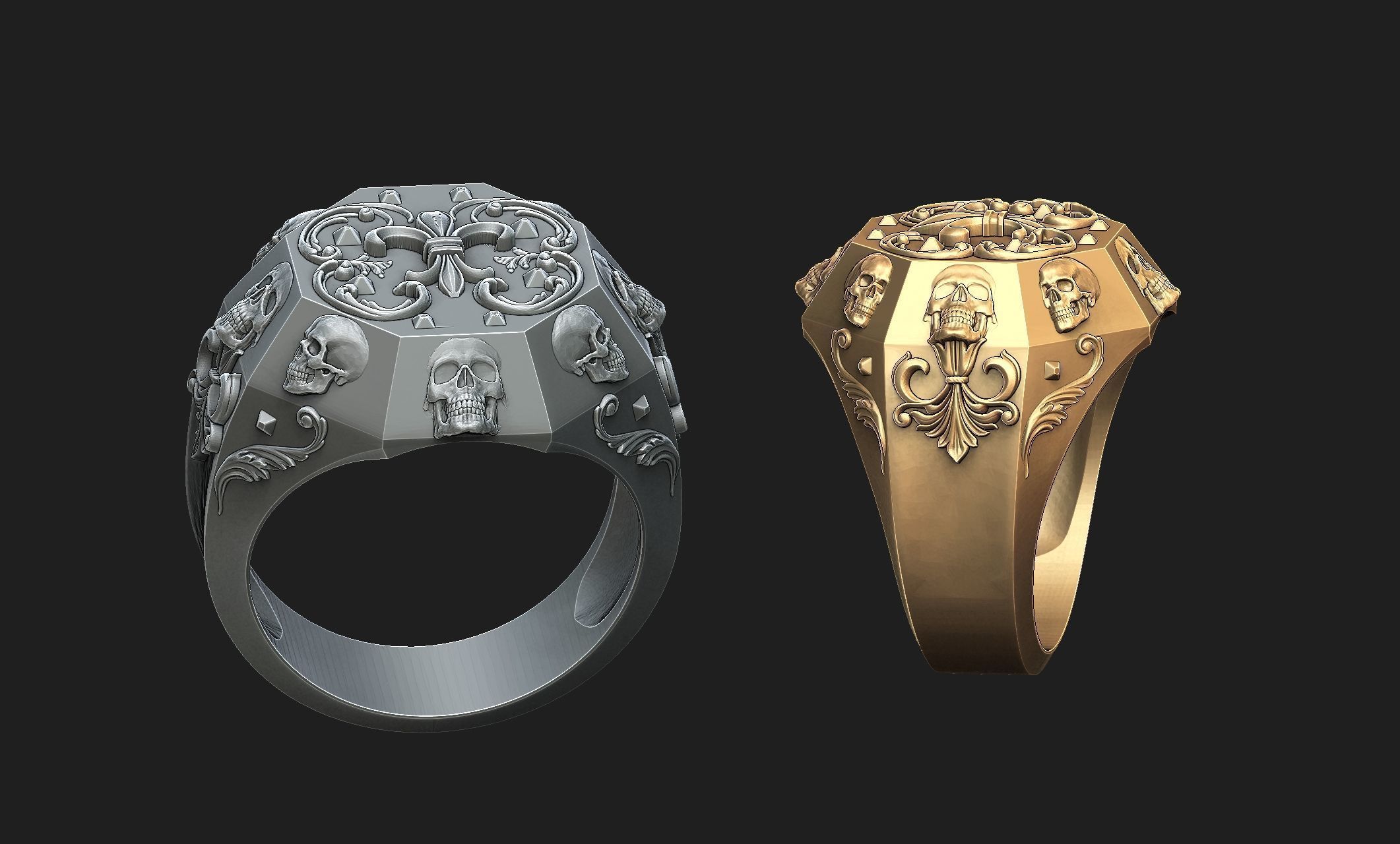 chopper ring 3D print model_4