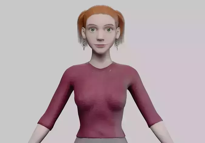 young basic woman V23446 