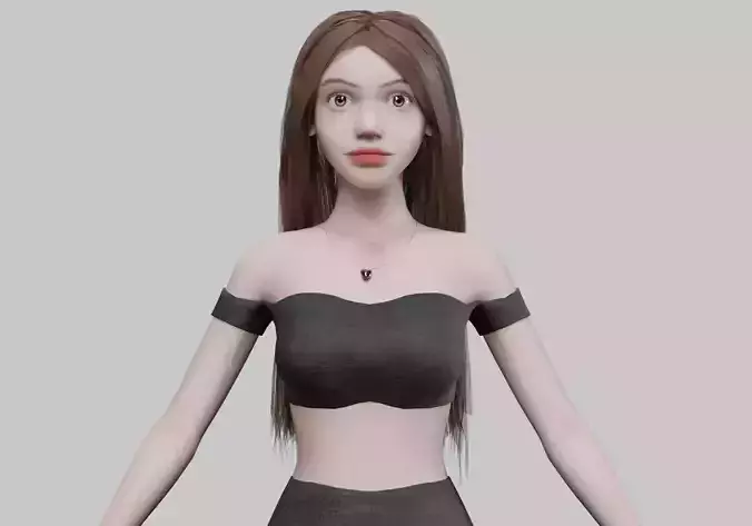 sweet cute woman V34129 