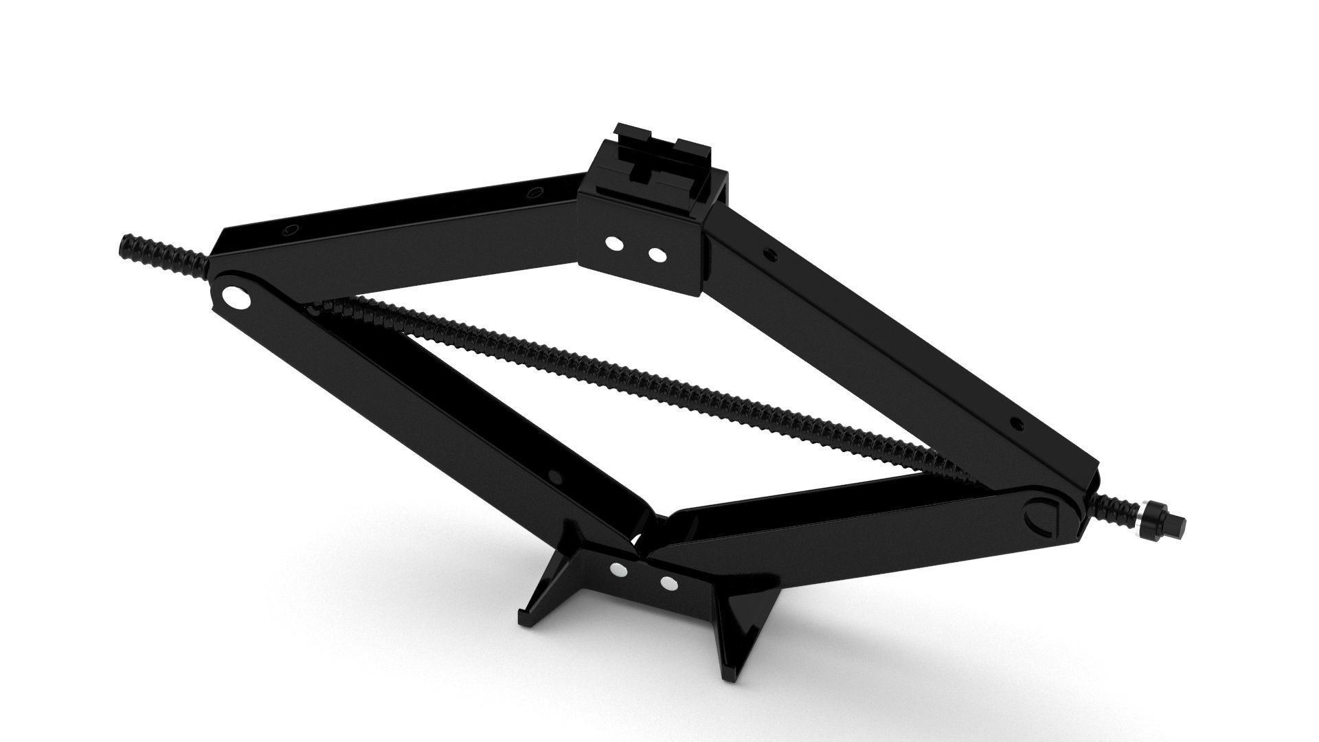 Black Car Jack 3D model_2