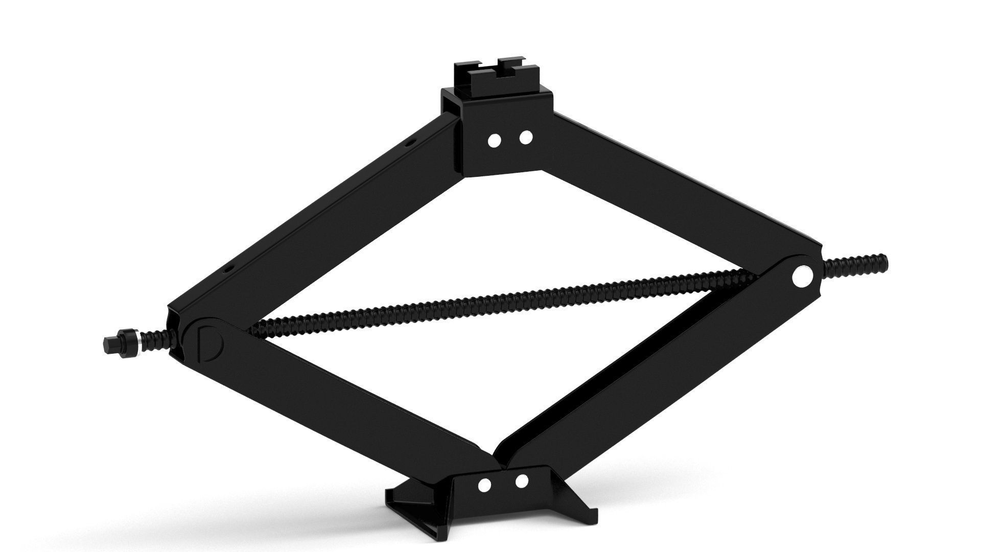 Black Car Jack 3D model_3