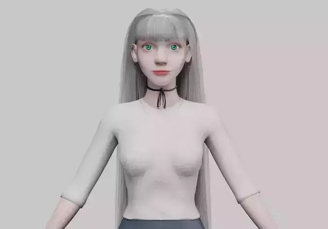 stylized pretty woman V31326 