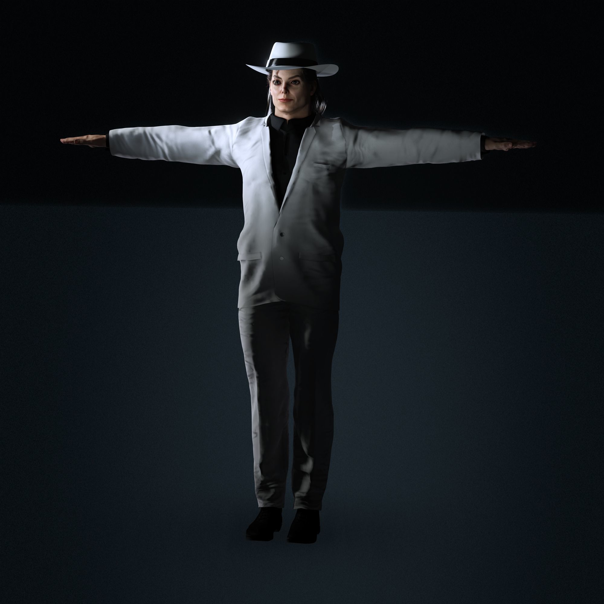 Michael Jackson 3D Model Low-poly 3D model Low-poly 3D model_5