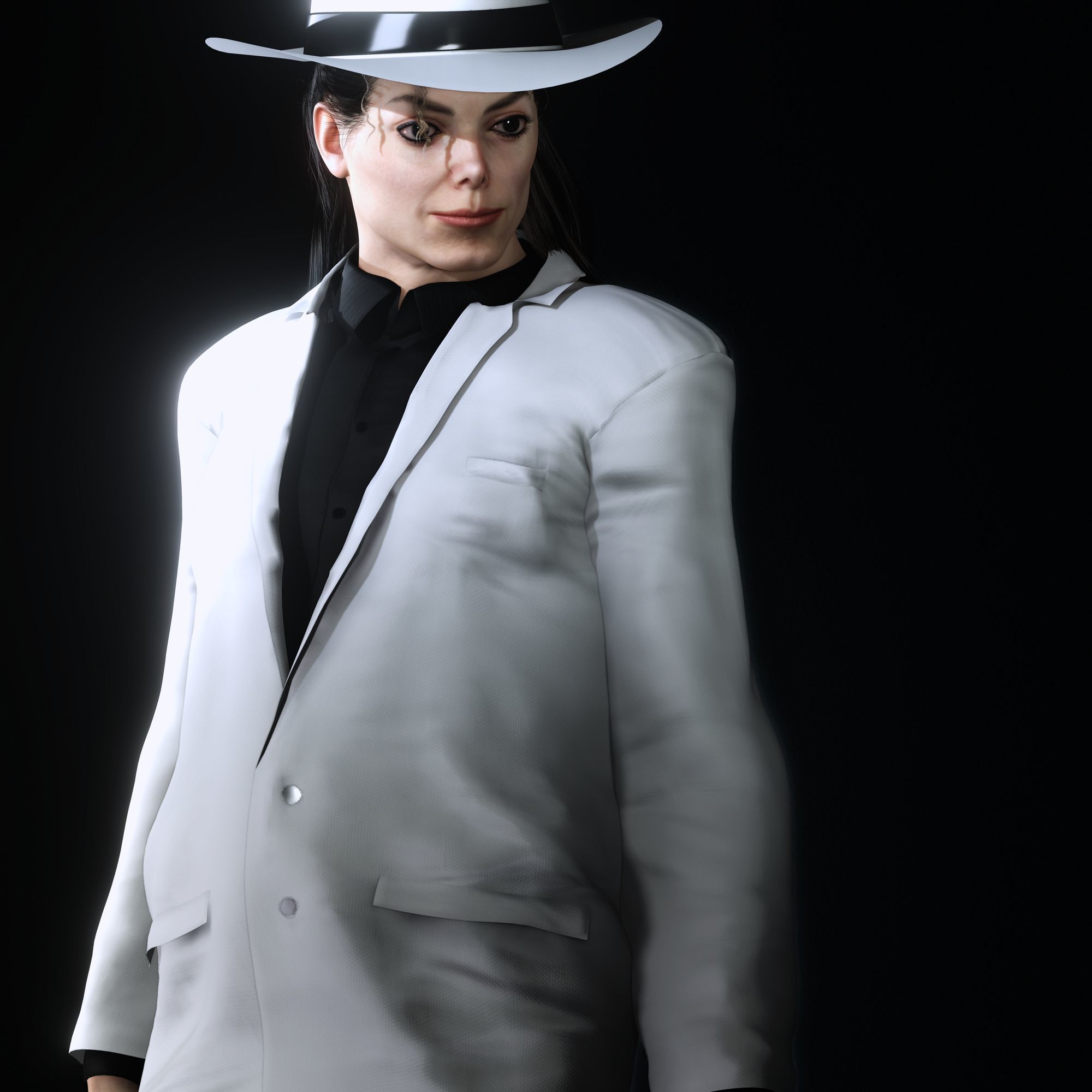 Michael Jackson 3D Model Low-poly 3D model Low-poly 3D model_4