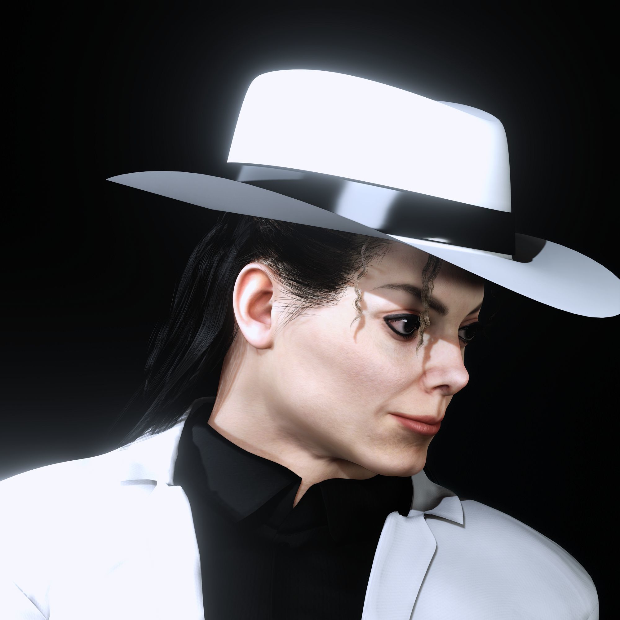 Michael Jackson 3D Model Low-poly 3D model Low-poly 3D model_1