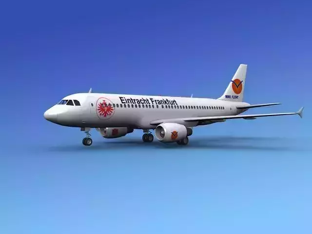 Airbus A320 Eintracht Frankfurt 3D model