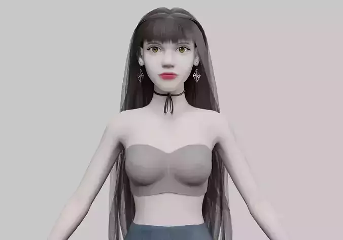 cute cool woman V32263 