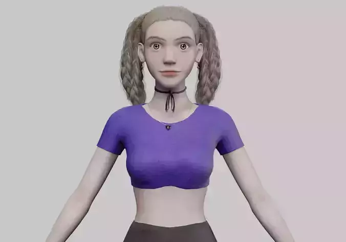 cool cute woman V38918 