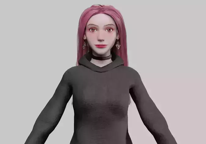 classic cute woman V37921 