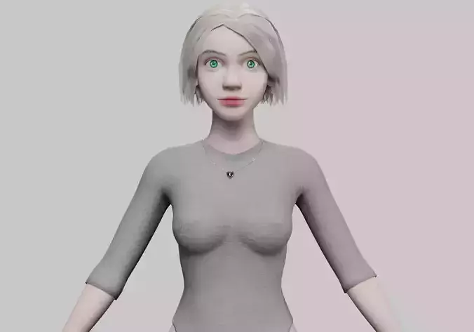 basic young woman V34579 