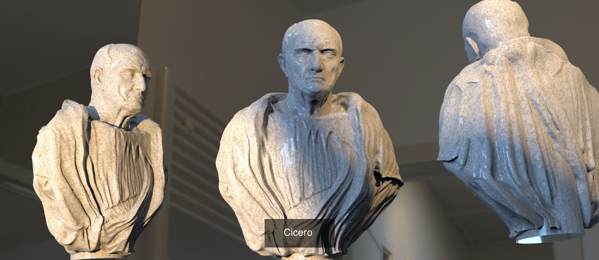 Roman Bust Statue collection _16
