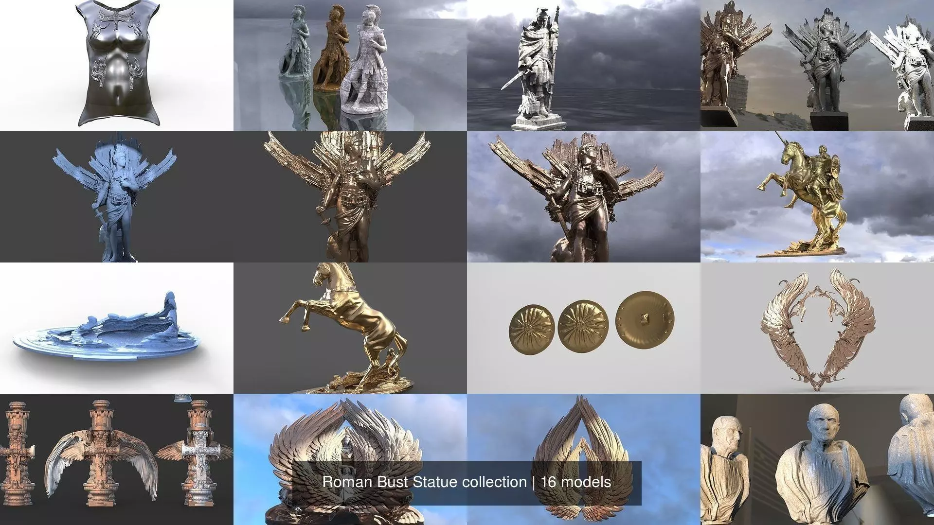 Roman Bust Statue collection _0