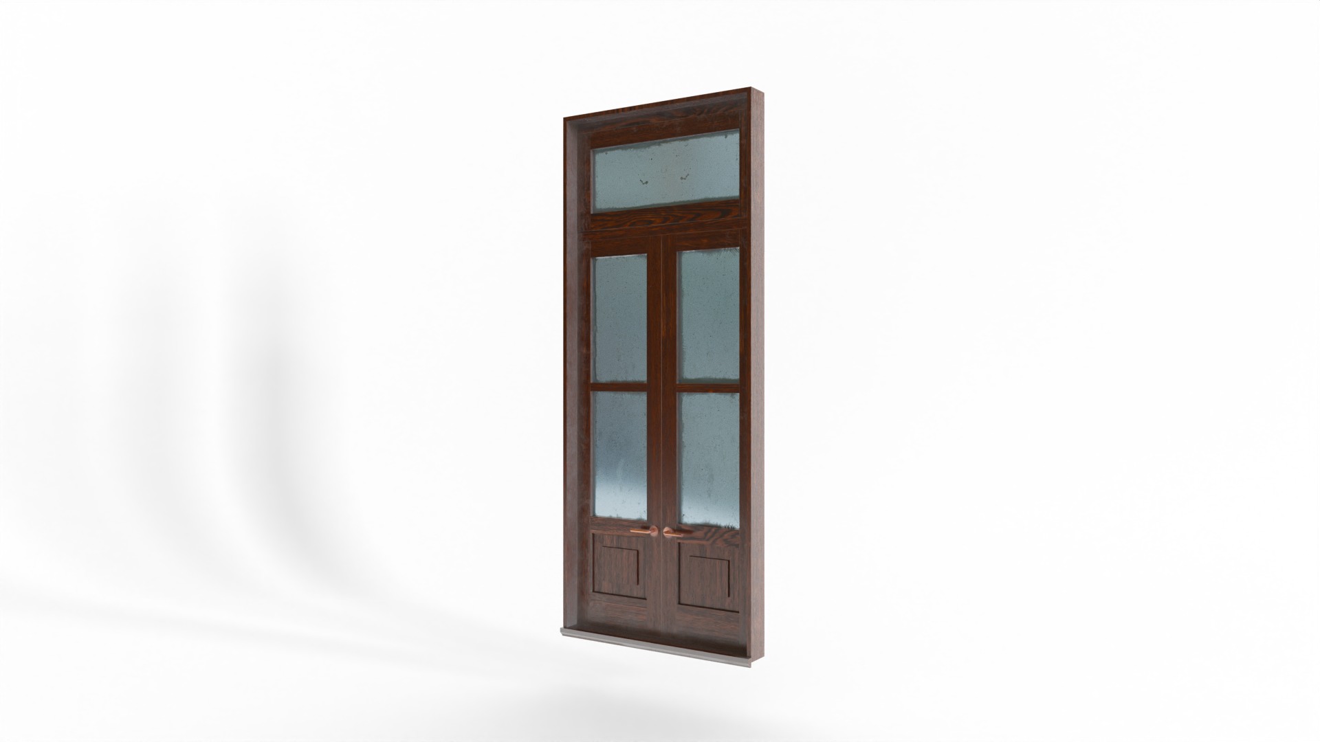 Antique Window Low-poly 3D model_2