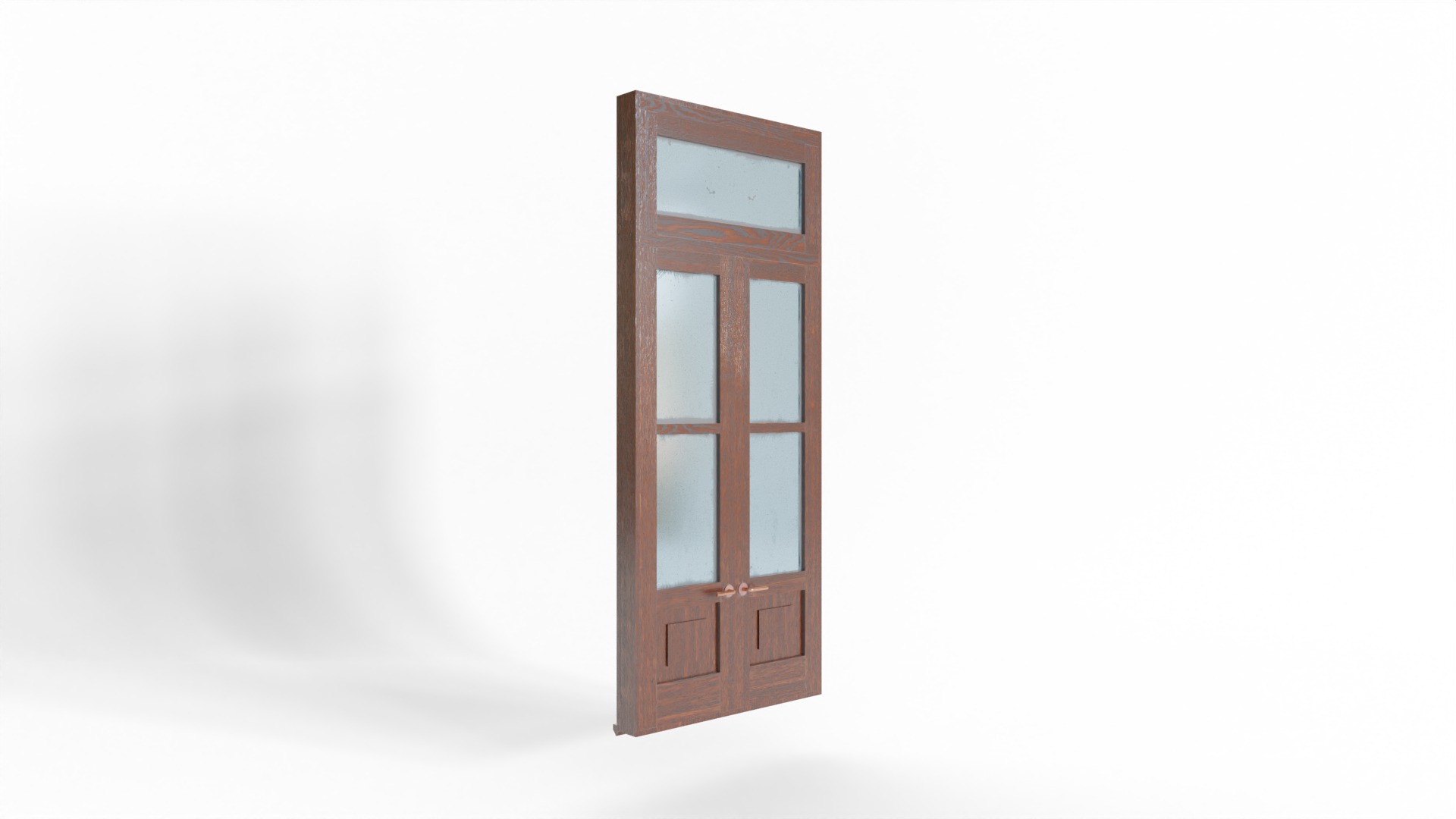 Antique Window Low-poly 3D model_3
