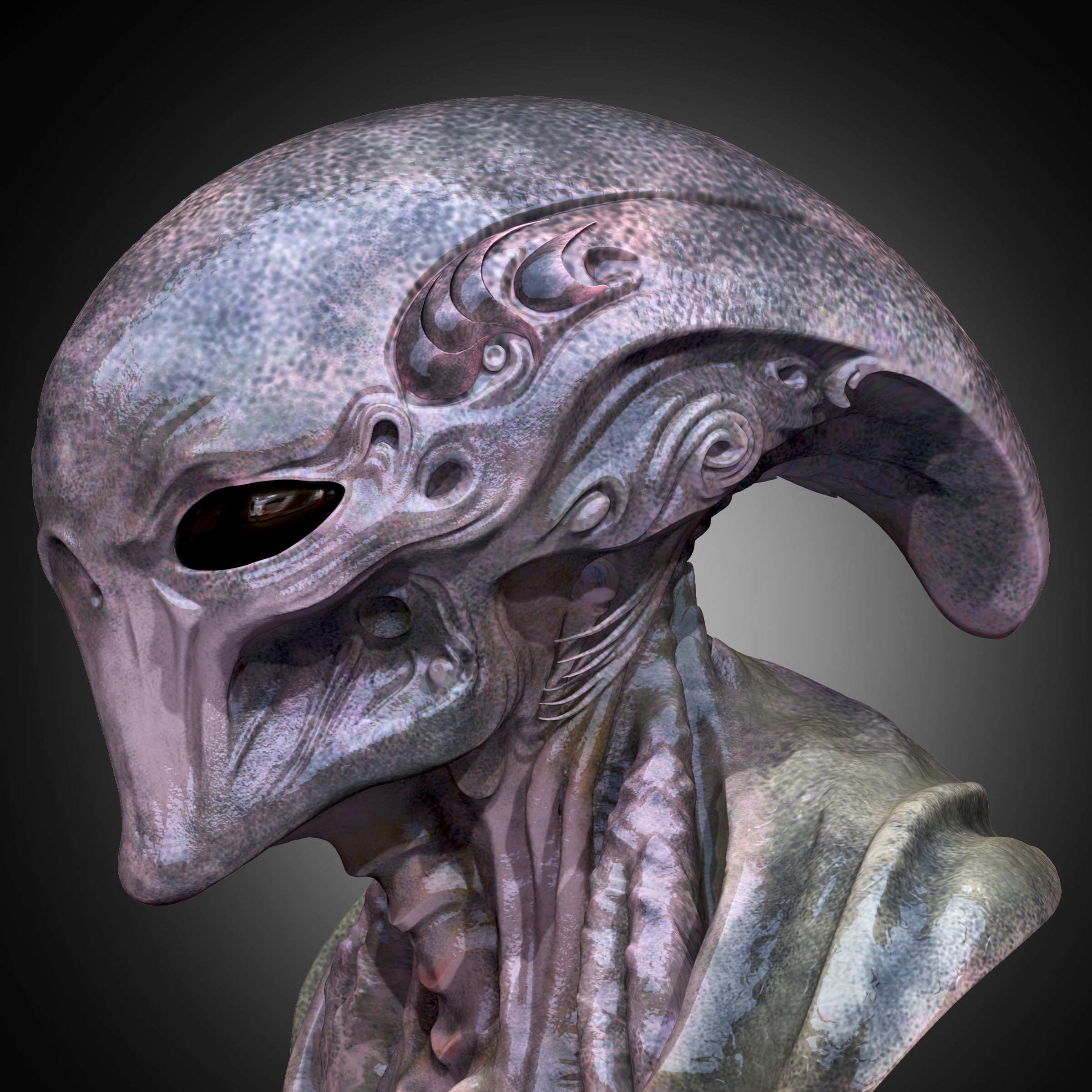 Xenovoid Sentinel 3D model_5