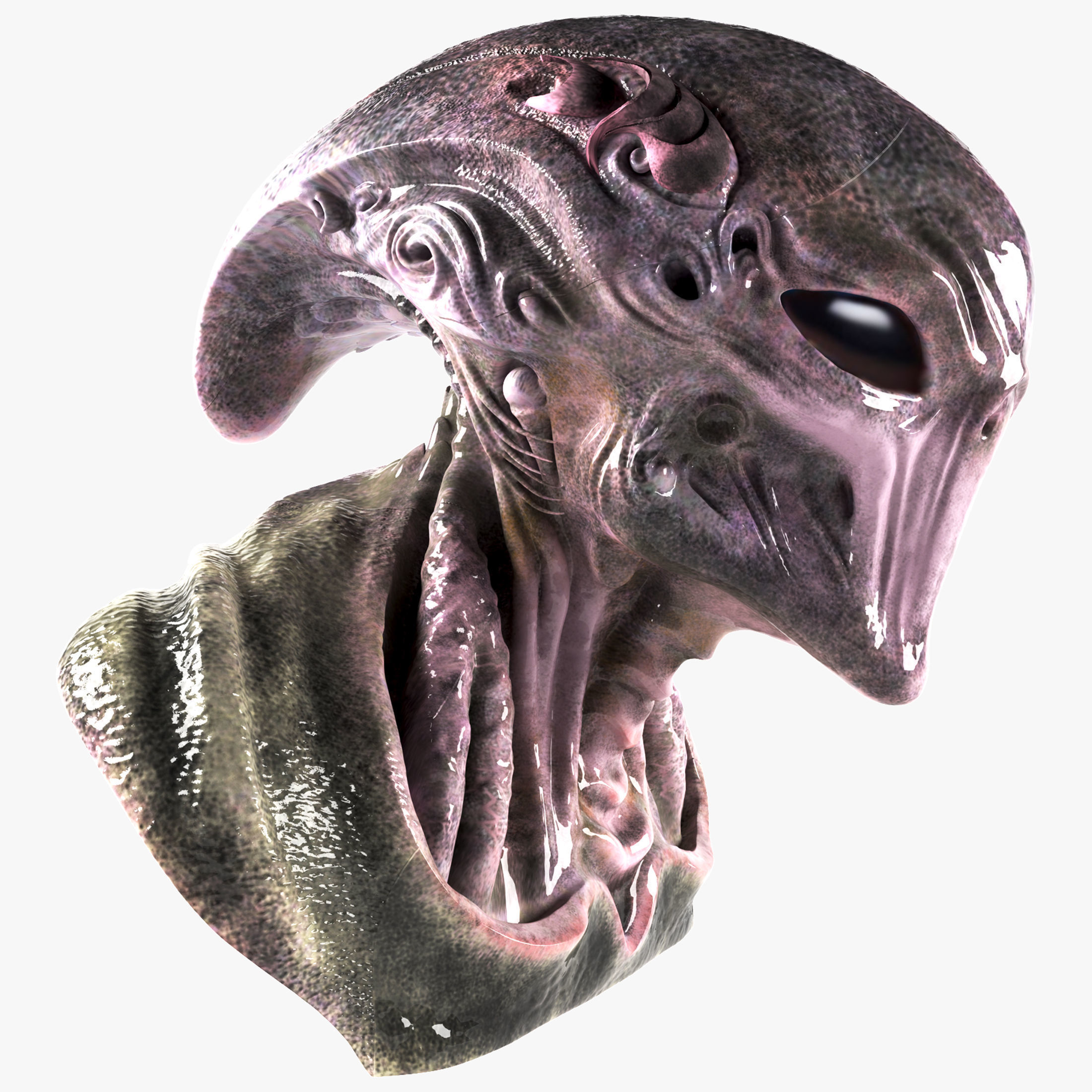 Xenovoid Sentinel 3D model_2