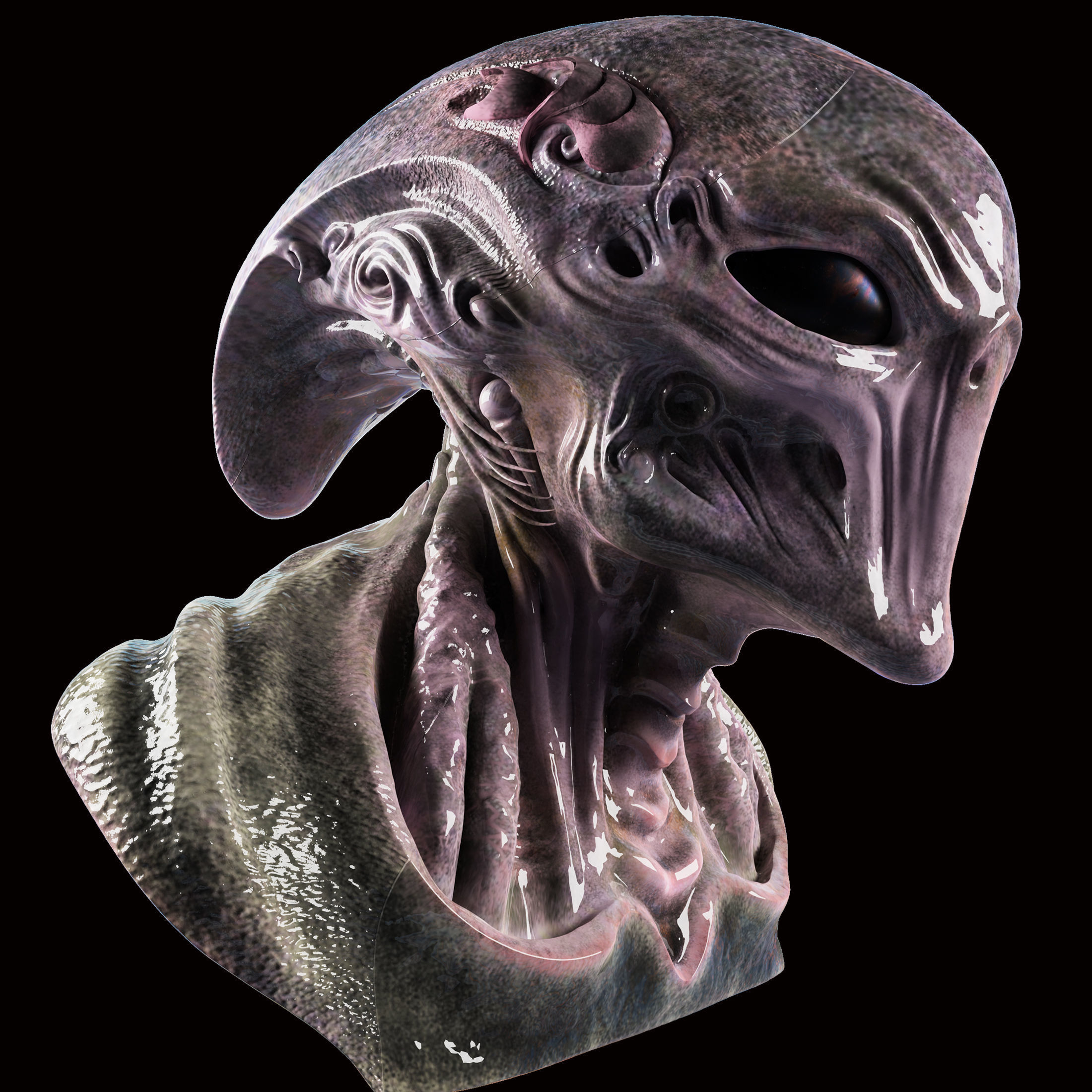 Xenovoid Sentinel 3D model_8