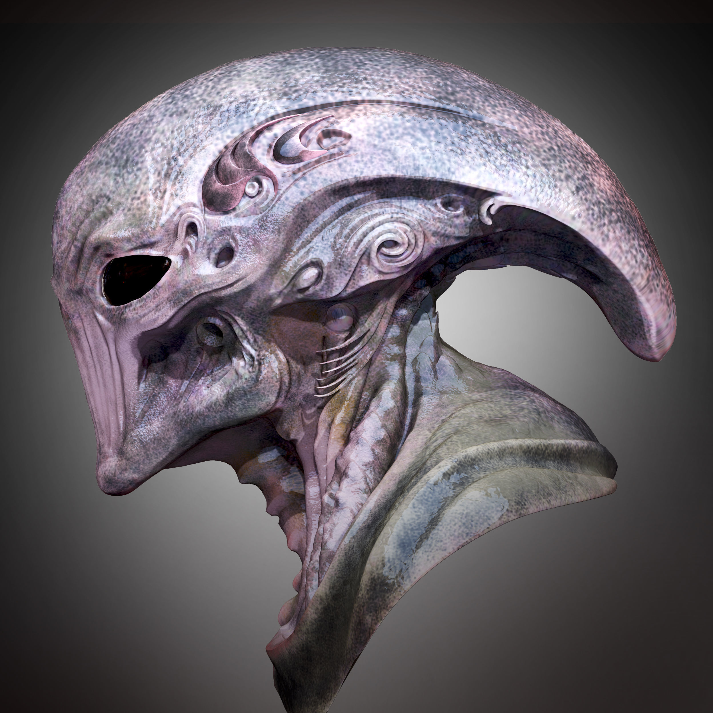 Xenovoid Sentinel 3D model_3