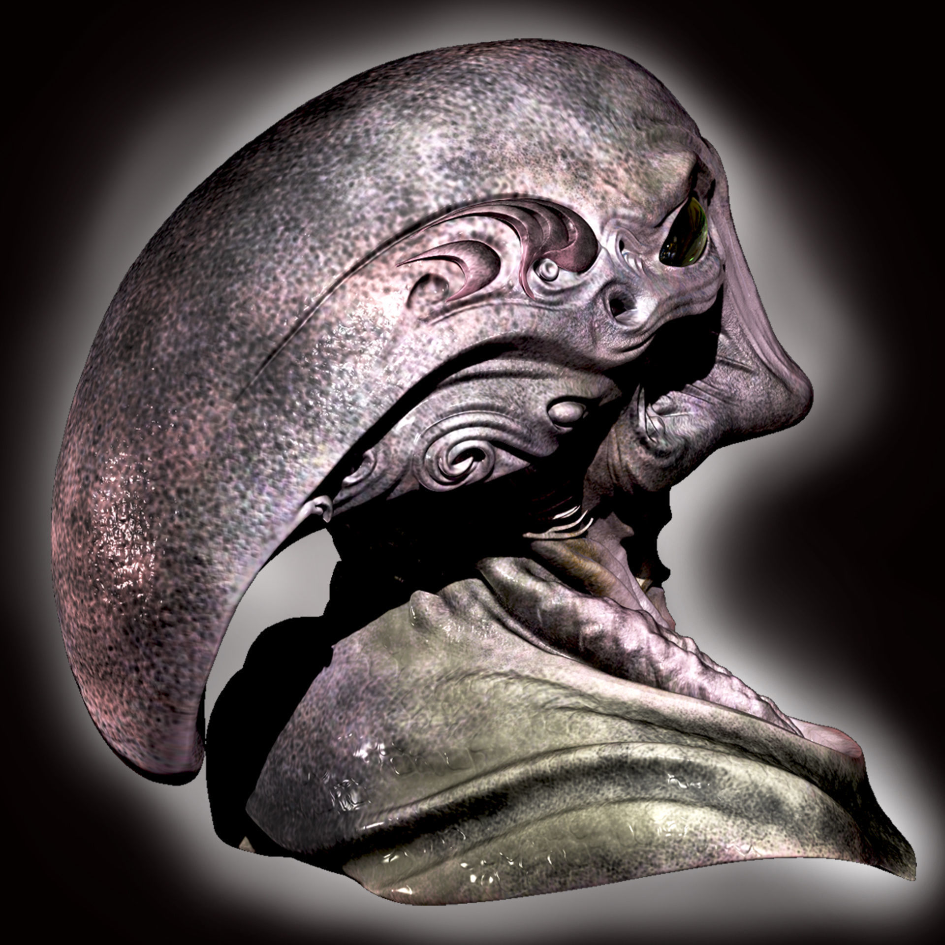 Xenovoid Sentinel 3D model_7