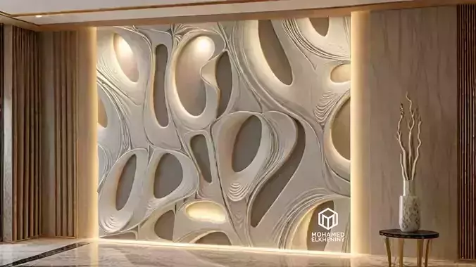 decor set wall panel wall relief mural CNC 31